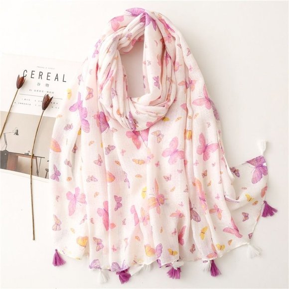 Rockabit Accessories - NEW Boho Tassel Butterfly Scarf